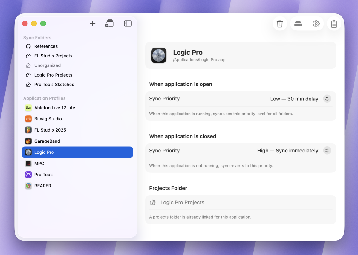 WaveDrive menu bar app